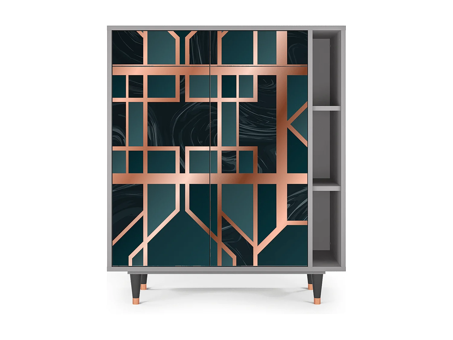 Dressoir - 96х110х41 cm - BS6 - Emerald Metro, Grijs