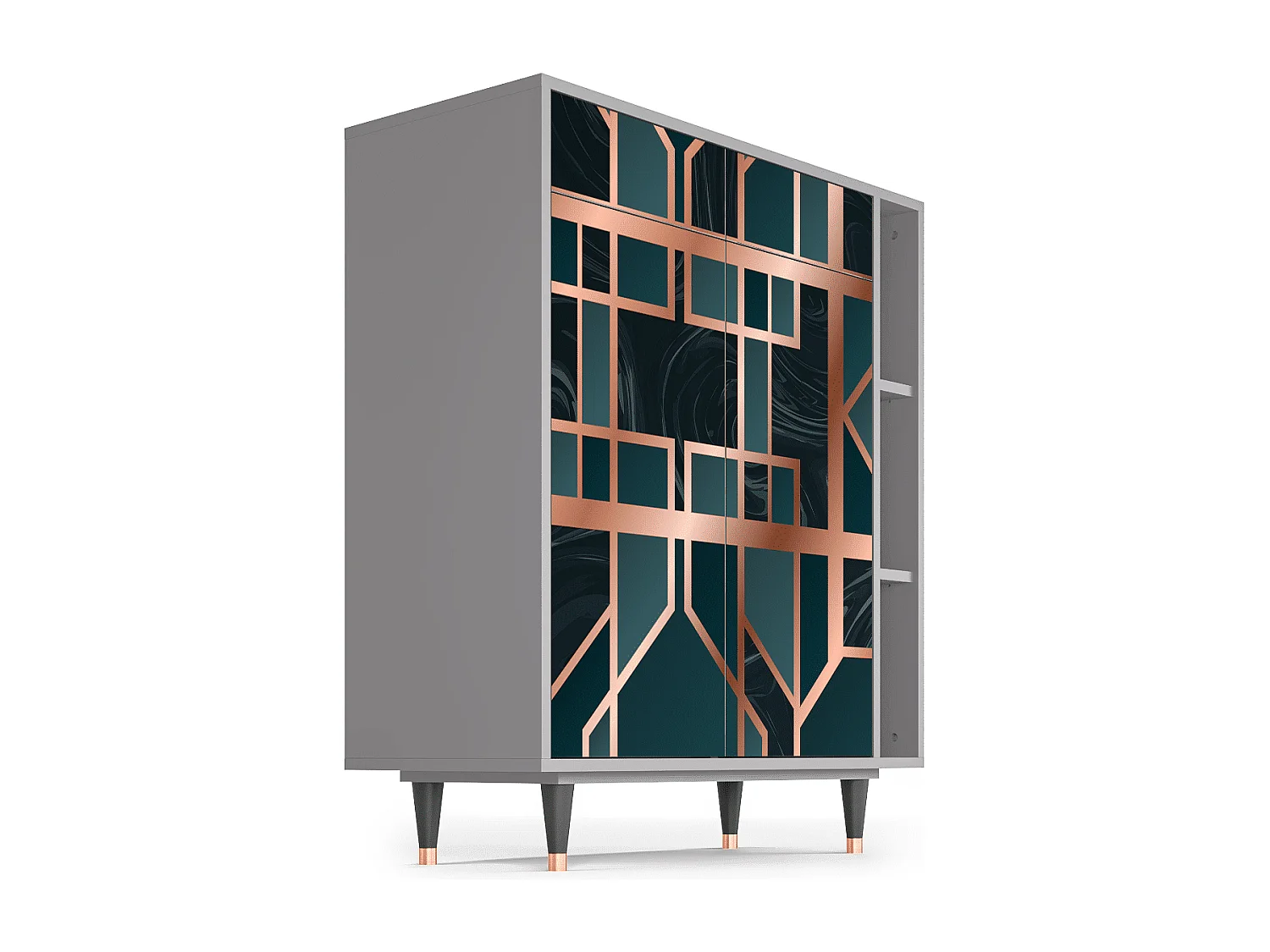 Dressoir - 96х110х41 cm - BS6 - Emerald Metro, Grijs