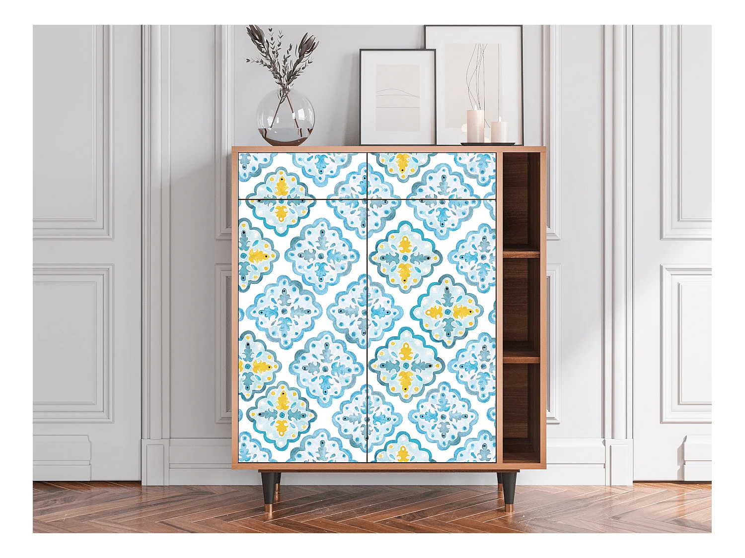 Buffet - 96х110х41 cm - BS6 - Portugese tiles, Noyer
