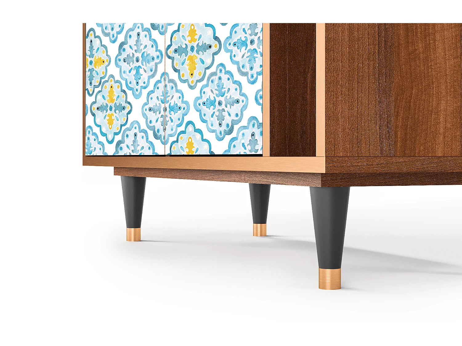 Sideboard - 96х110х41 cm - BS6 - Portugese tiles, Walnuss