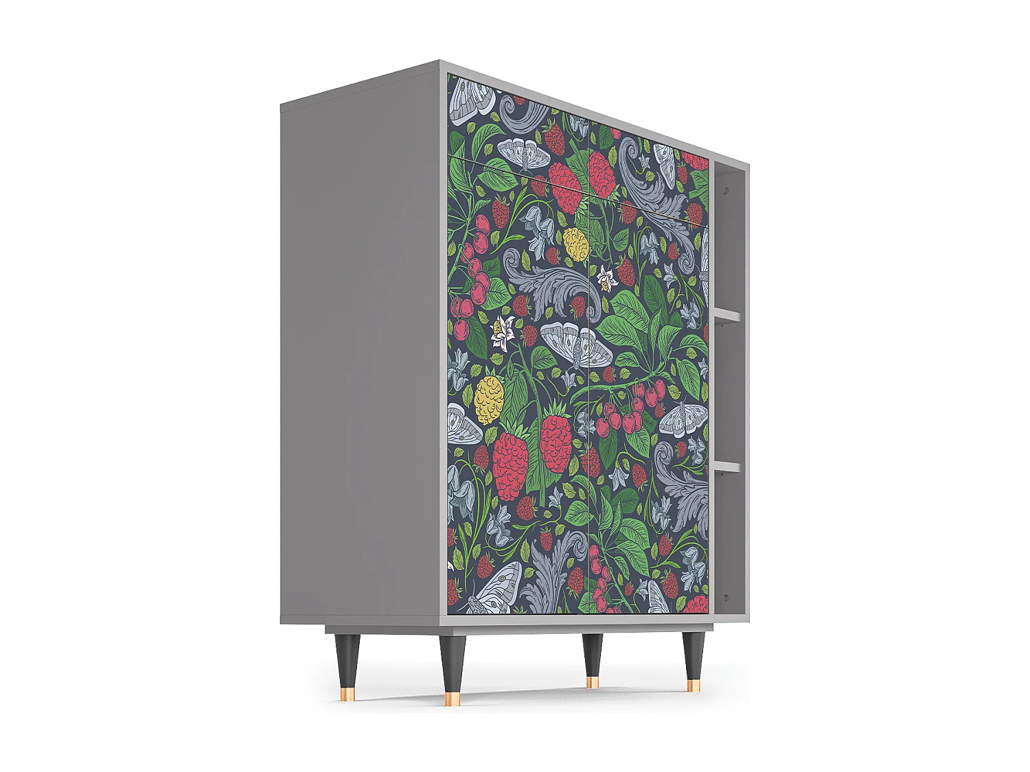 Credenza - 96х110х41 cm - BS6 - Summer Berries, Grigio