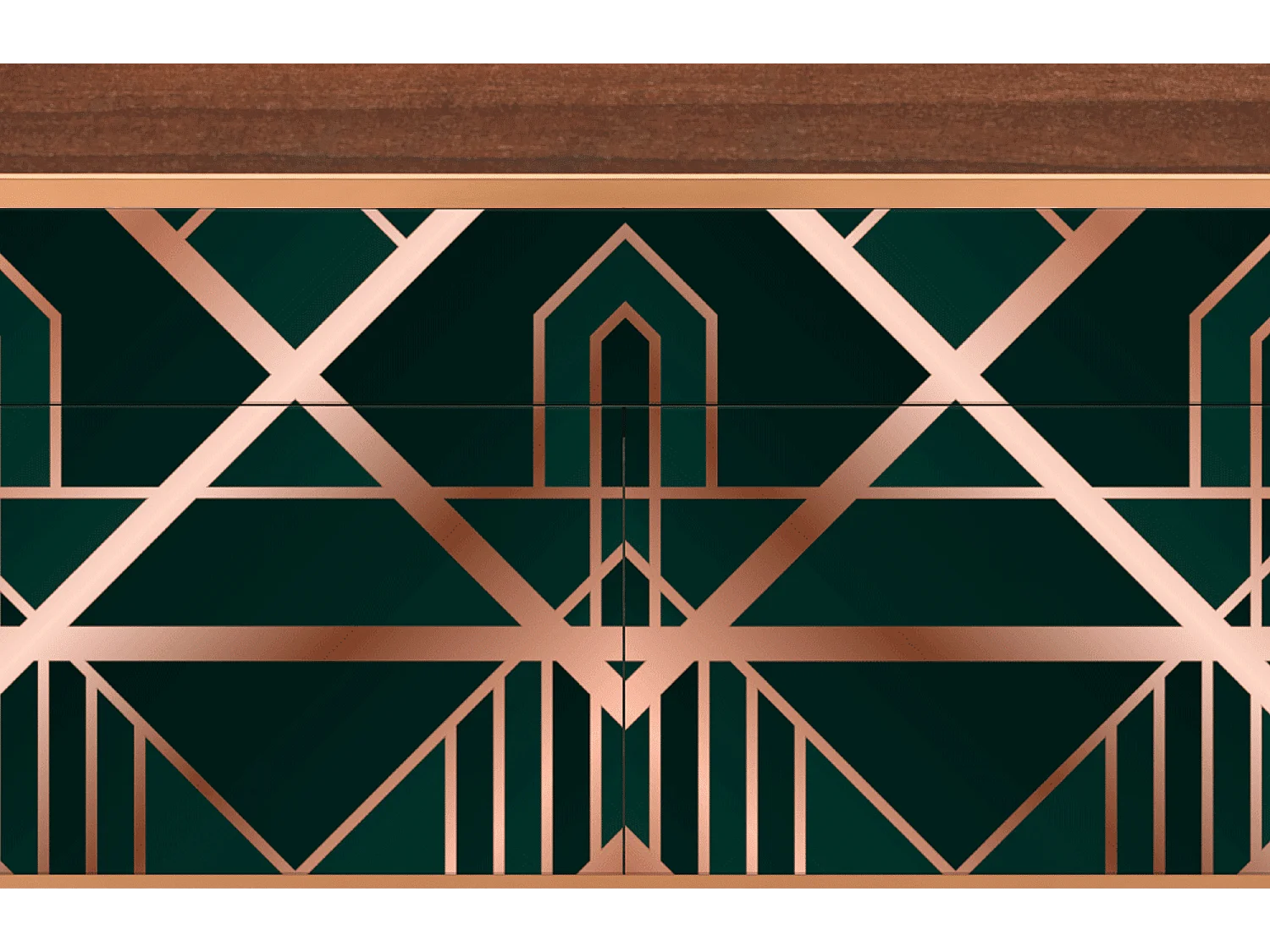 Kredens - 115x85x48 cm - BS4 - Emerald Gatsby, Orzech