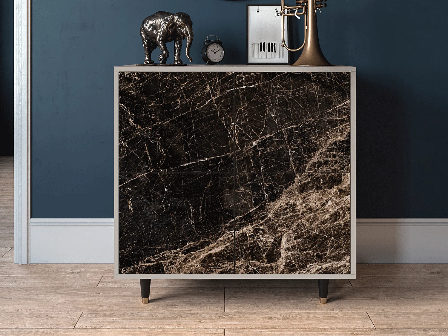 Buffet - 94x96x48 cm - BS3 - Night Abyss, Sable