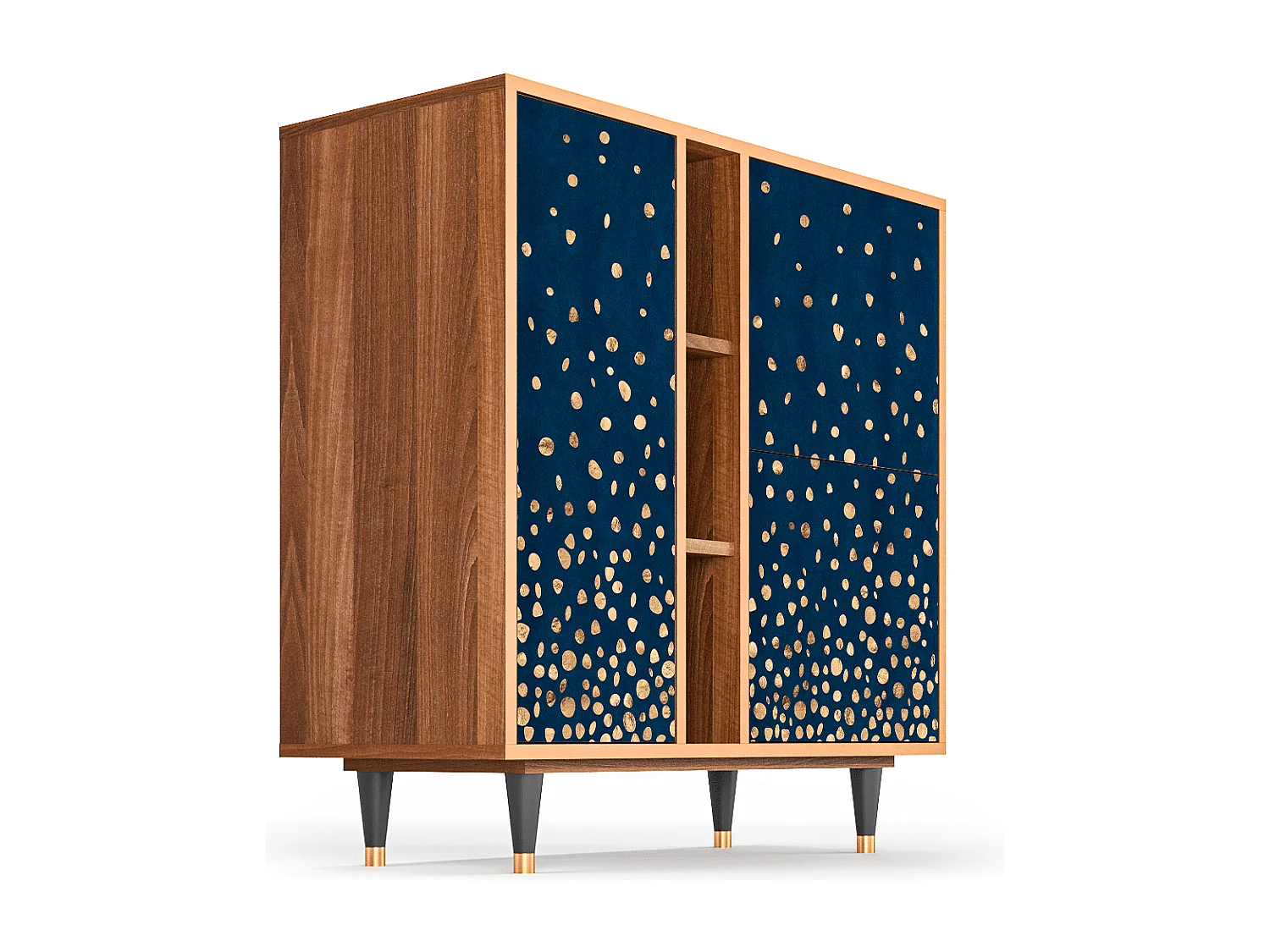 Kredens - 94х96х41 cm - BS5 - Night Skies, Orzech