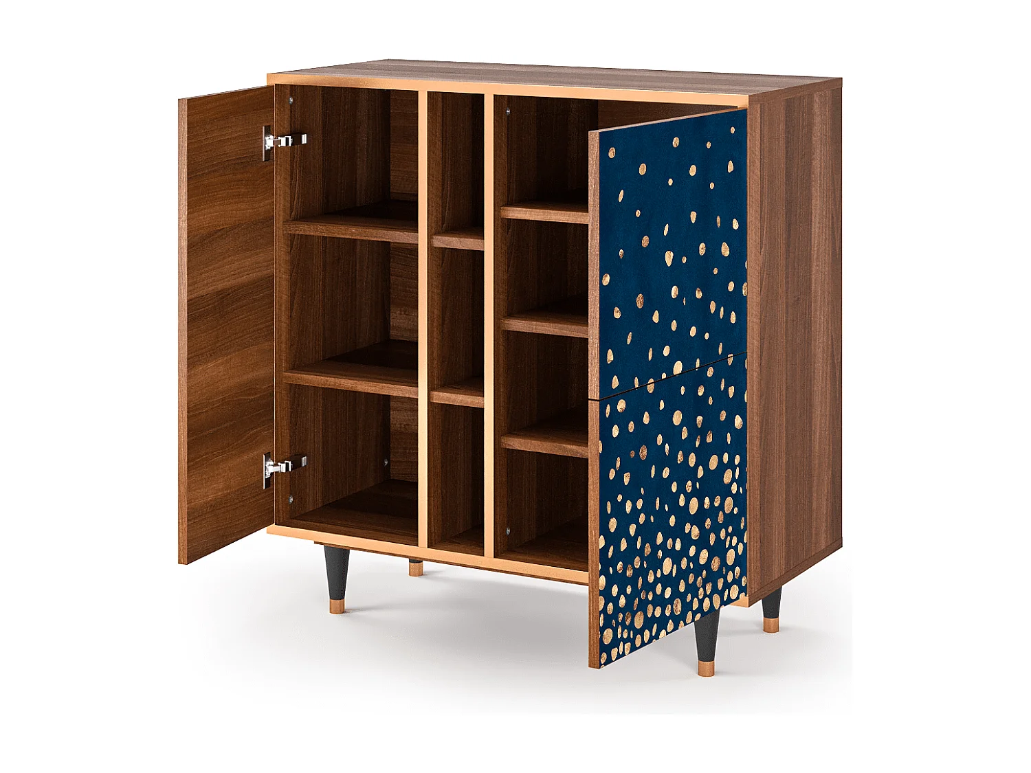 Kredens - 94х96х41 cm - BS5 - Night Skies, Orzech