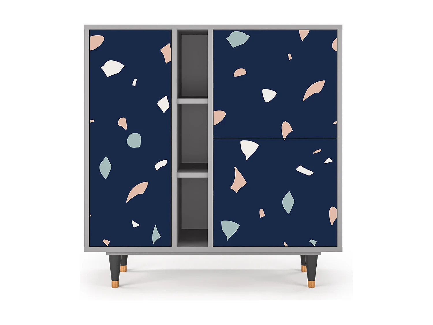 Kredens - 94х96х41 cm - BS5 - Space Satellites, Szary