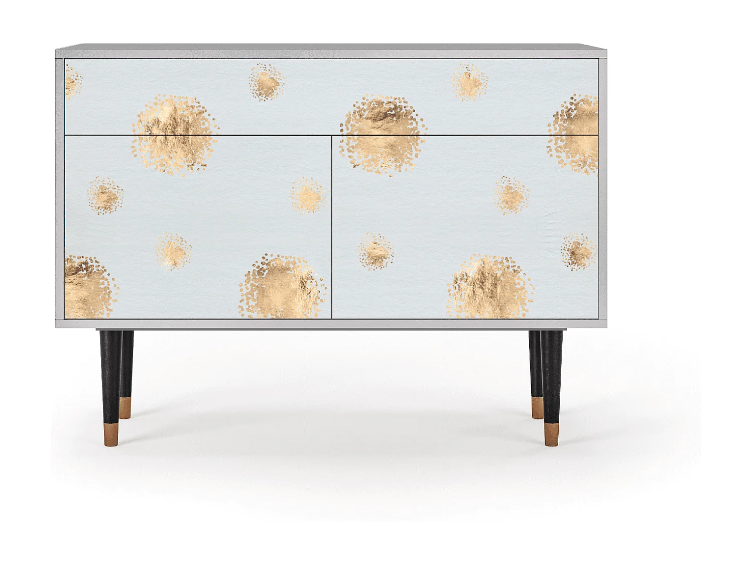 Kredens - 115x85x48 cm - BS4 - Sky Latte, Szary