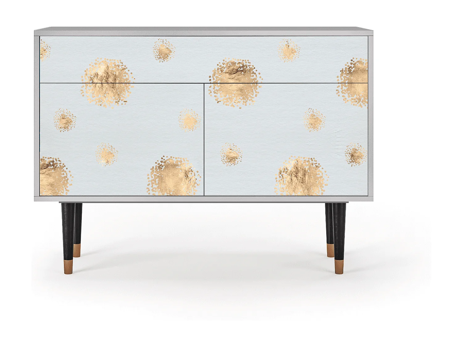 Kredens - 115x85x48 cm - BS4 - Sky Latte, Szary