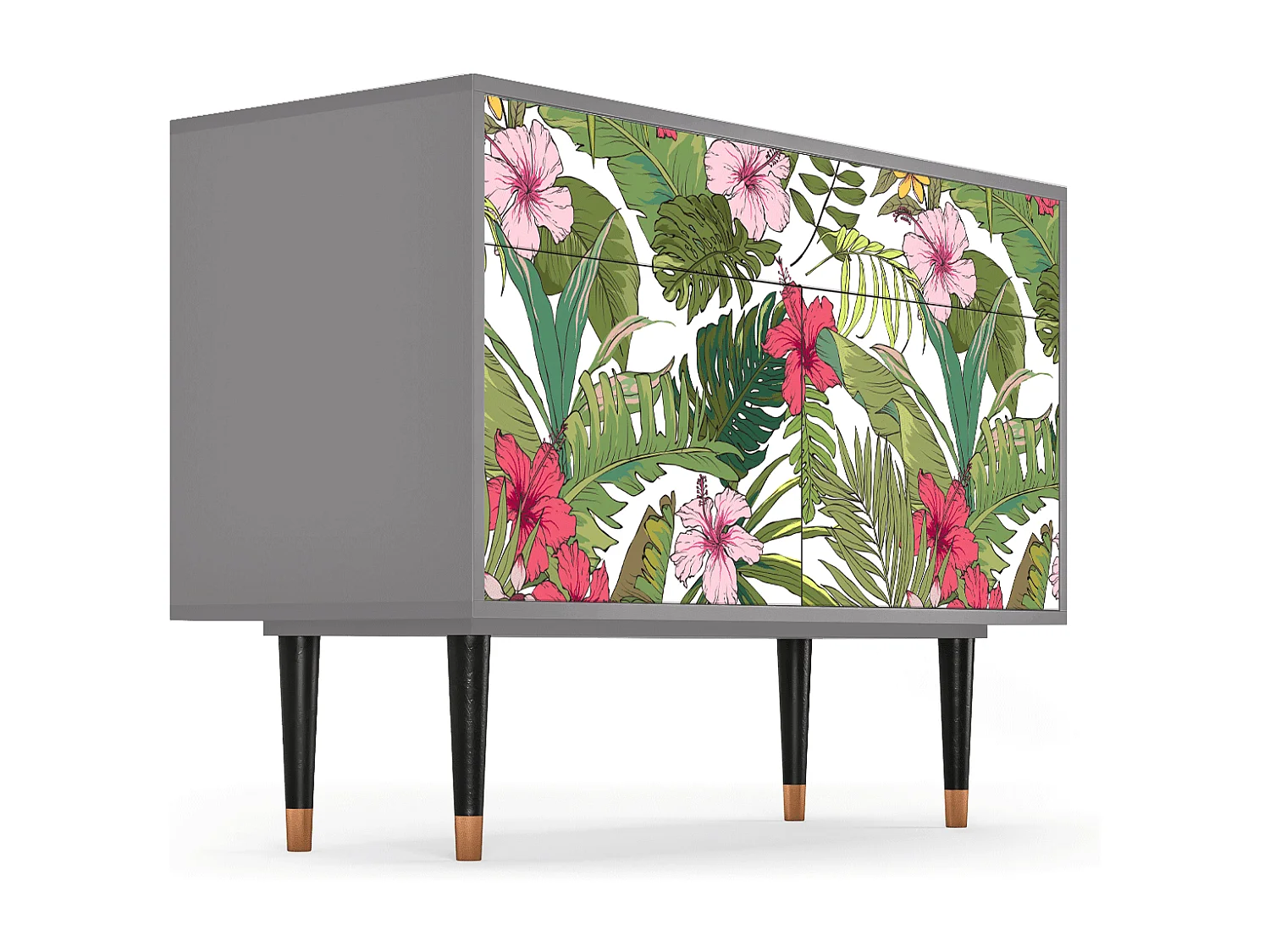 Aparador - 115x85x48 cm - BS4 - Verdant Tropics, Gris