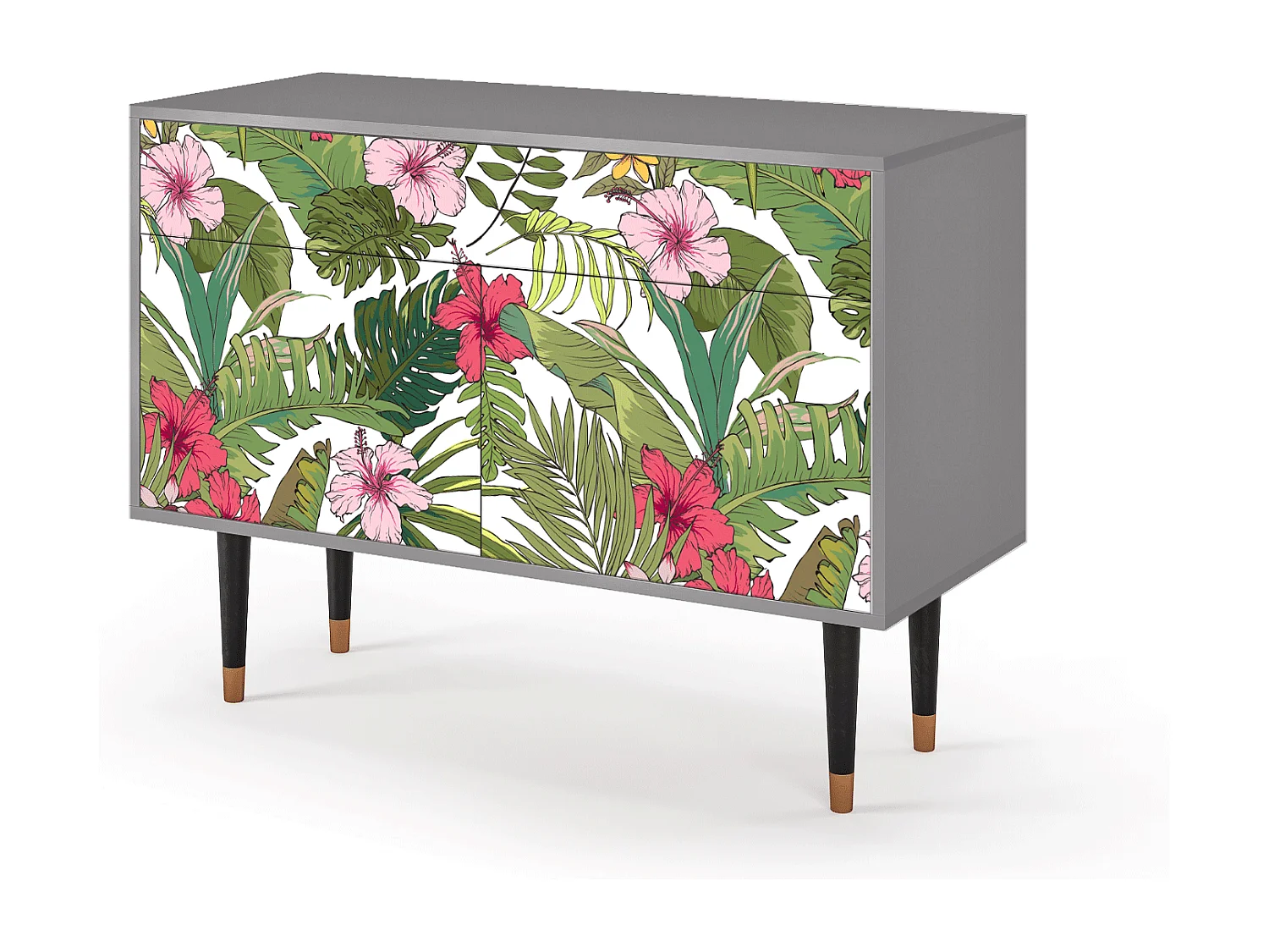Sideboard - 115x85x48 cm - BS4 - Verdant Tropics, Grau
