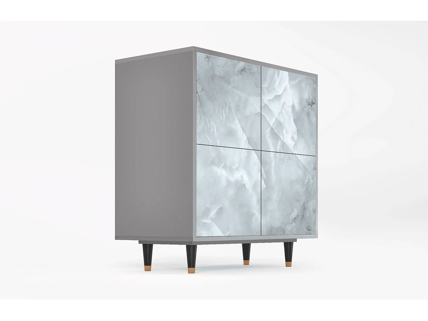 Dressoir - 94x96x48 cm - BS3 - The Onyx, Grijs