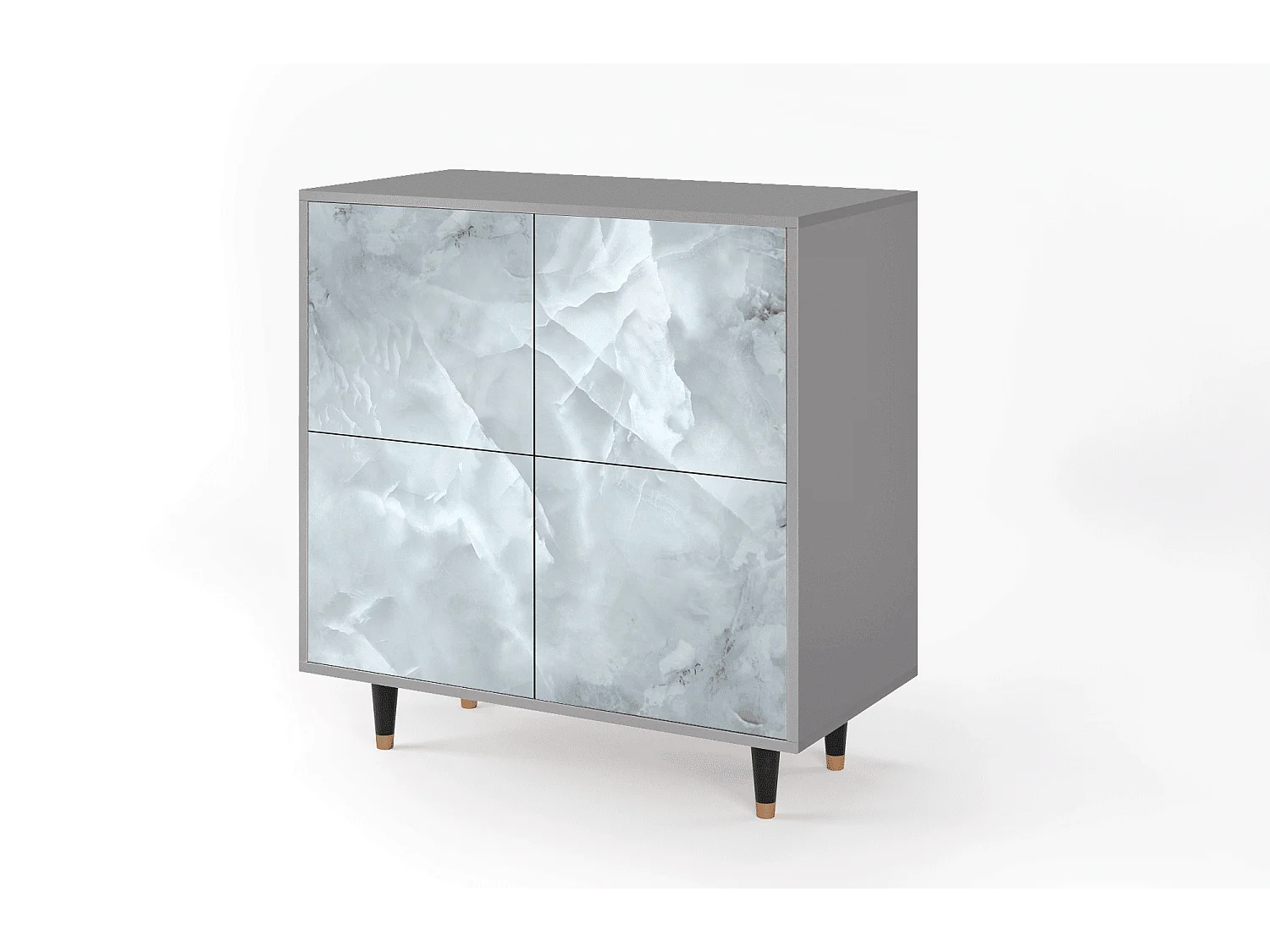Buffet - 94x96x48 cm - BS3 - The Onyx, Gris