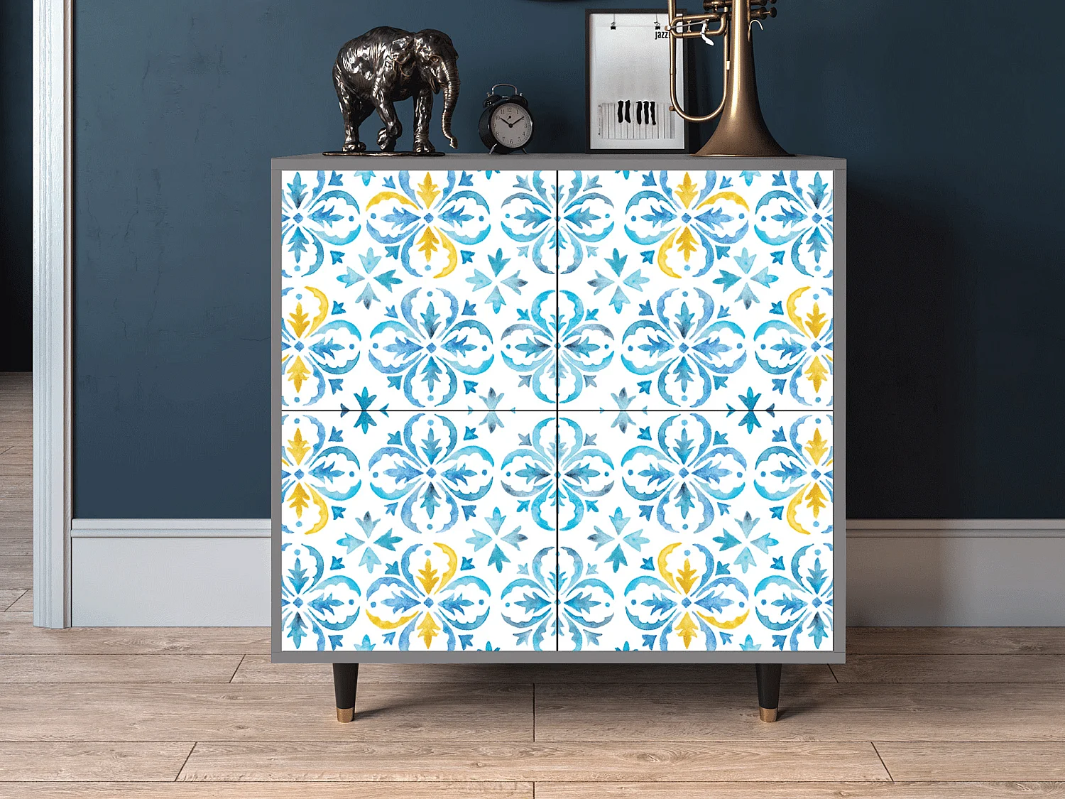 Buffet - 94x96x48 cm - BS3 - Lisbon Flover, Gris