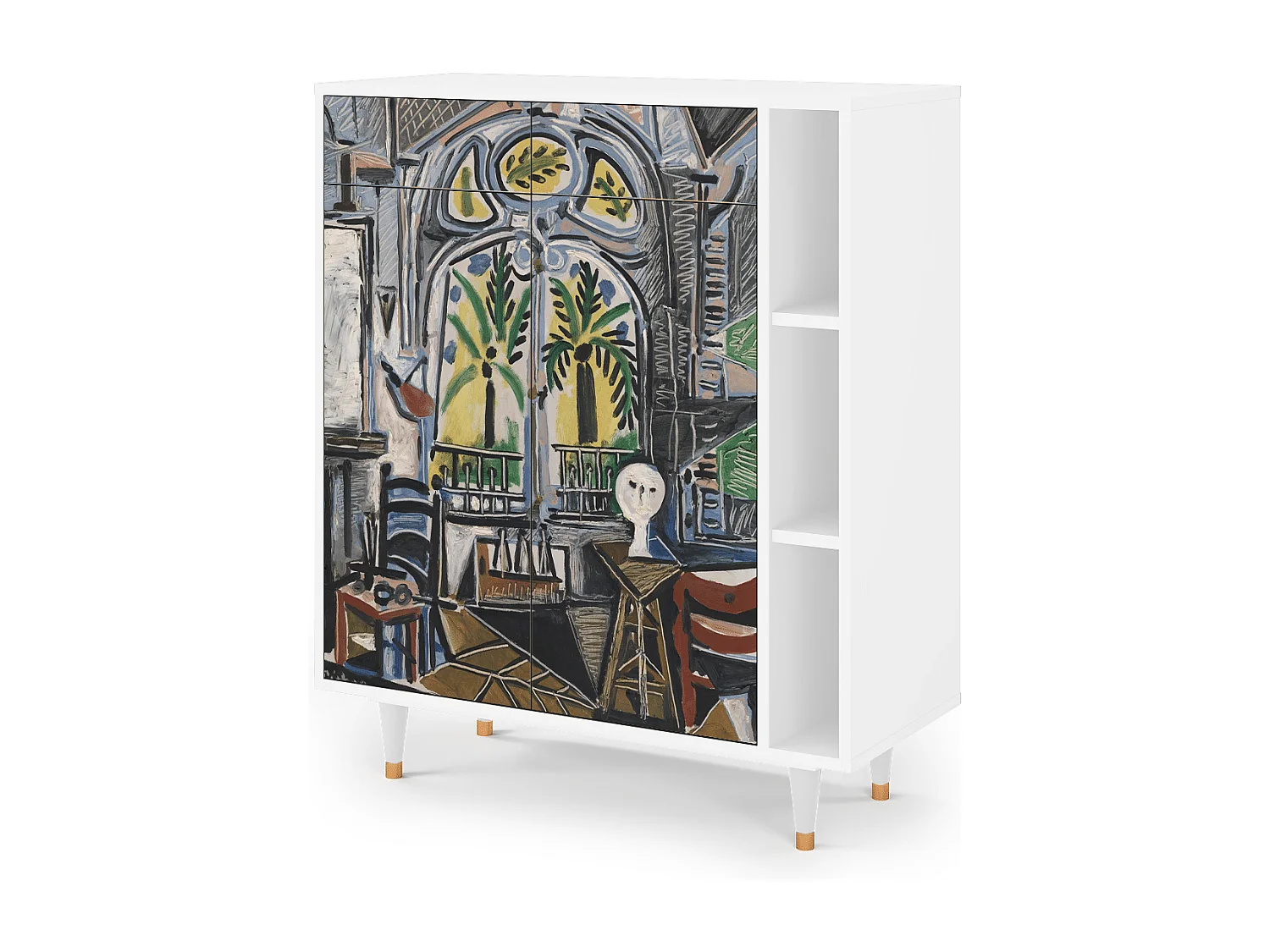 Dressoir - 96х110х41 cm - BS6 - The Studio , Wit