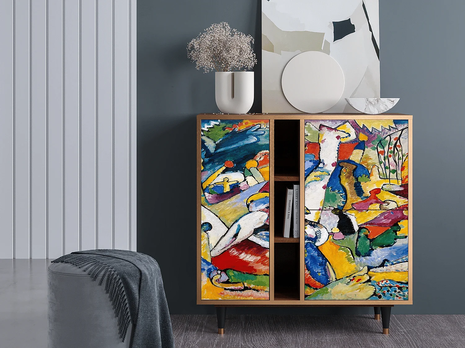 Credenza - 94х96х41 cm - BS5 - Improvisation 26  , Noce