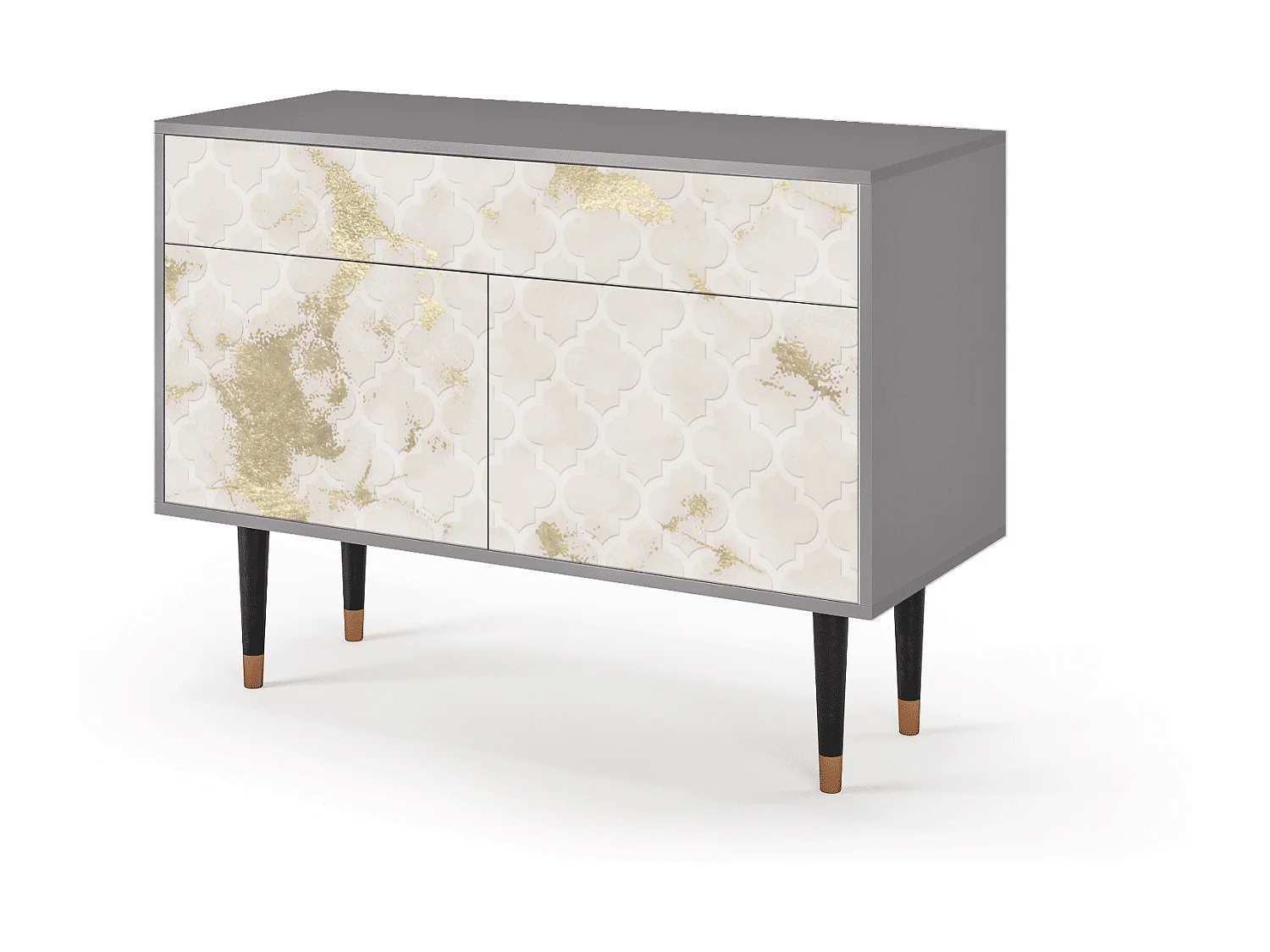 Credenza - 115x85x48 cm - BS4 - Sahara desert, Grigio