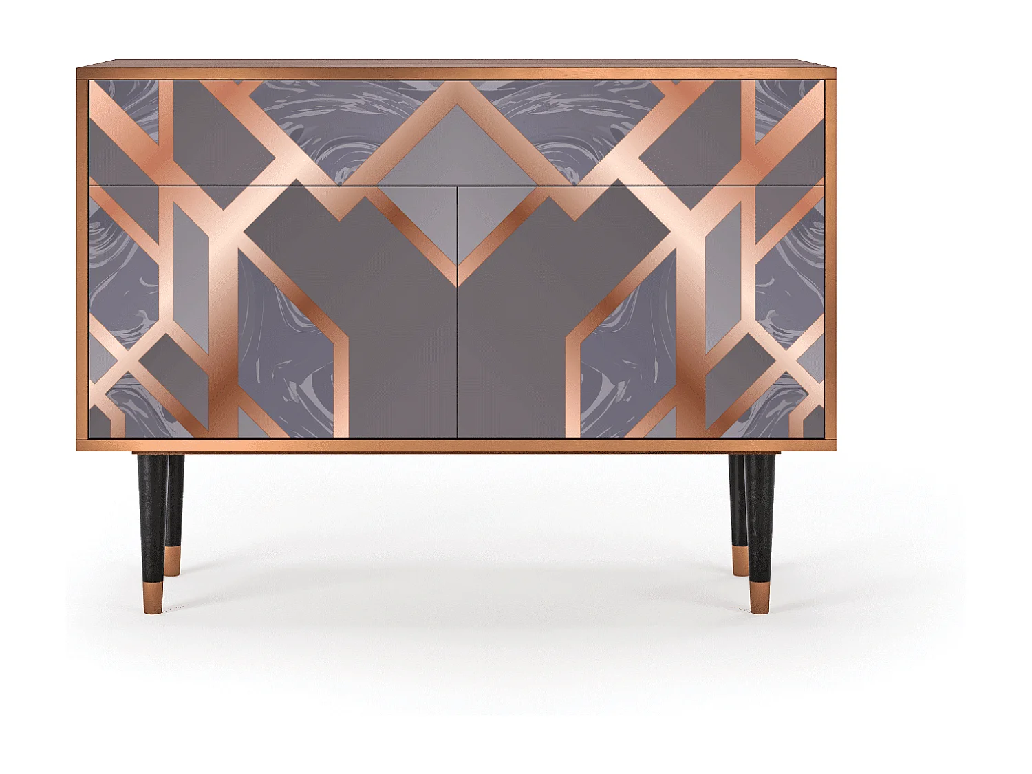 Aparador - 115x85x48 cm - BS4 - Taupe Anatomy, Nogueira