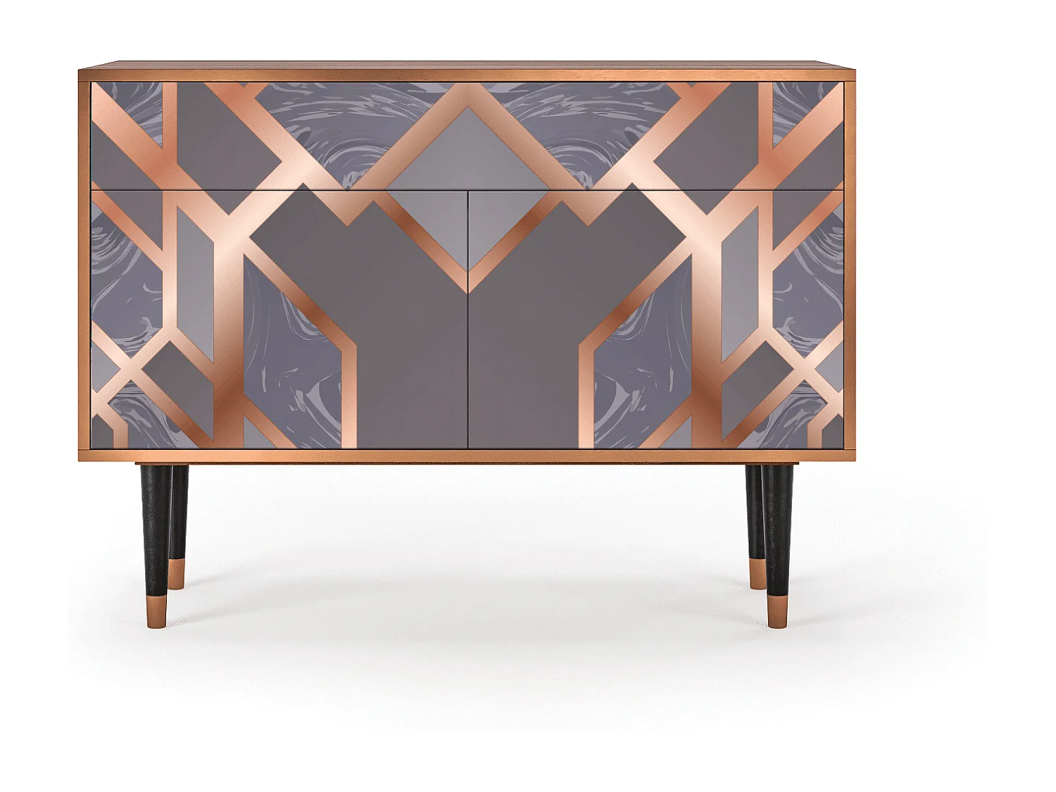 Buffet - 115x85x48 cm - BS4 - Taupe Anatomy, Noyer