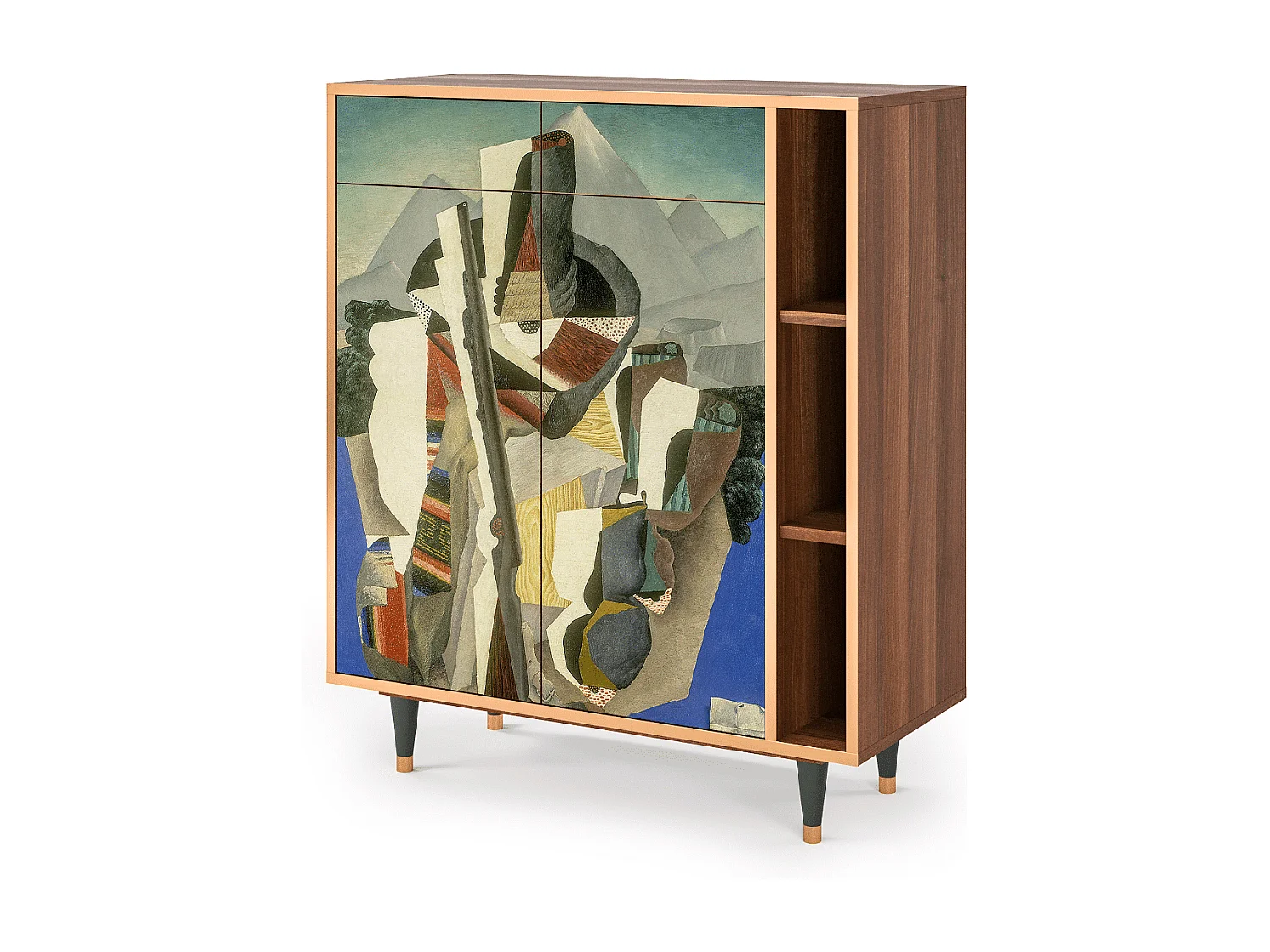 Buffet - 96х110х41 cm - BS6 - The Cubist Paintings , Noyer