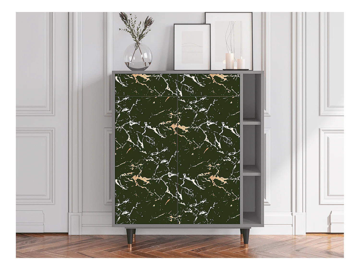 Dressoir - 96х110х41 cm - BS6 - Amazon Forest, Grijs