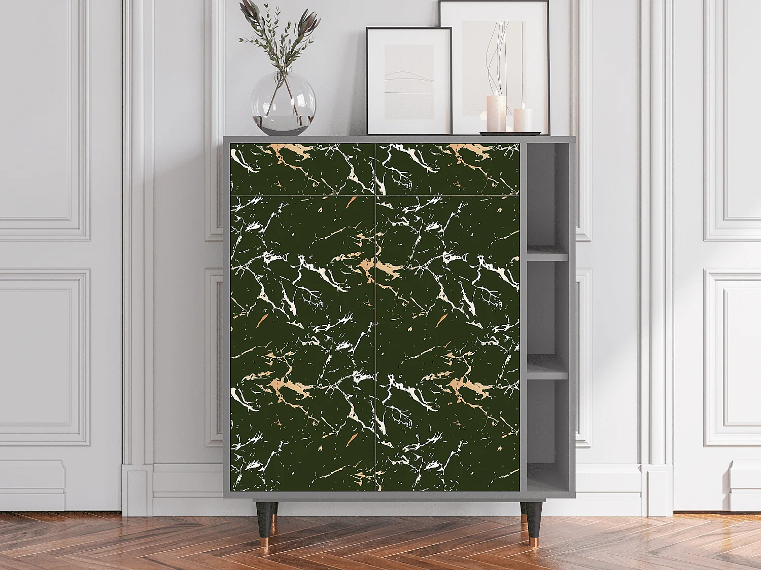 Dressoir - 96х110х41 cm - BS6 - Amazon Forest, Grijs