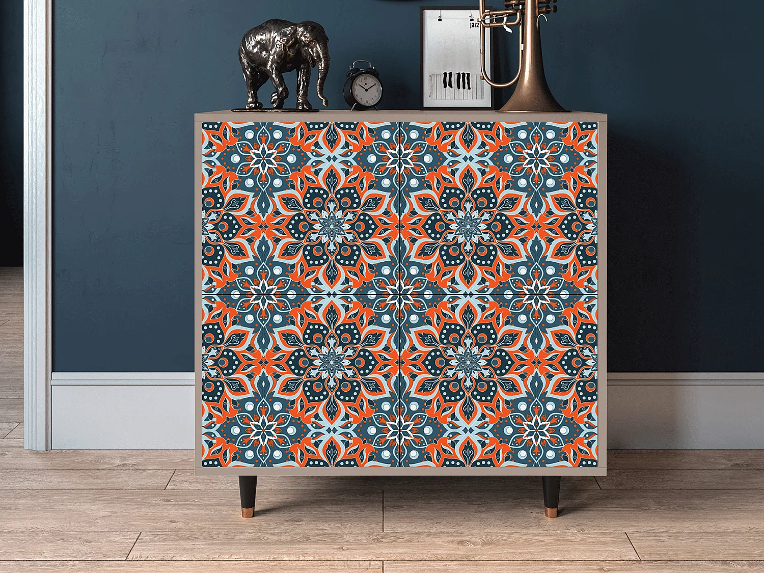 Aparador - 94x96x48 cm - BS3 - Fire Beetle, Latte