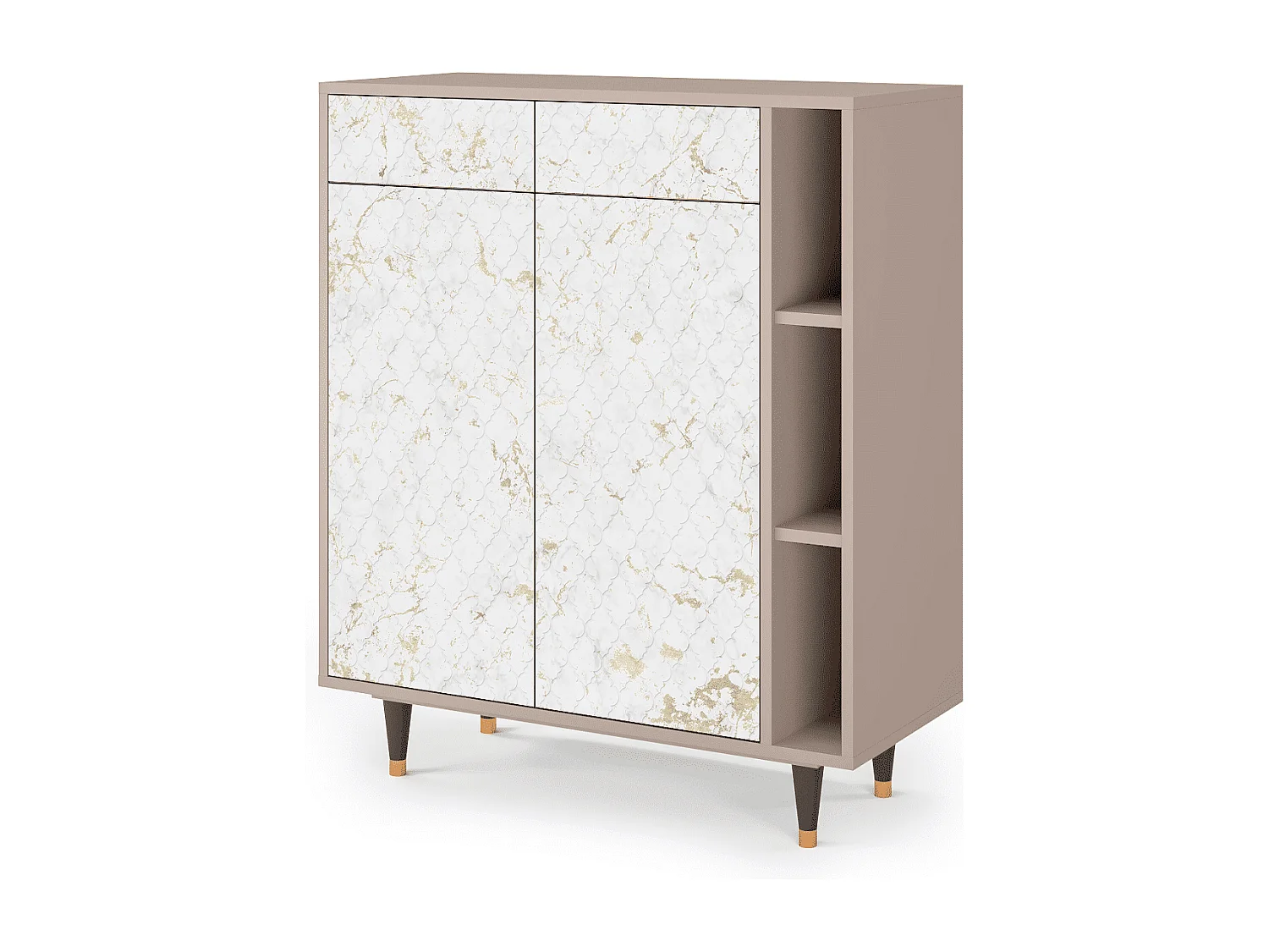 Sideboard - 96х110х41 cm - BS6 - Sweet Cotton, Latte