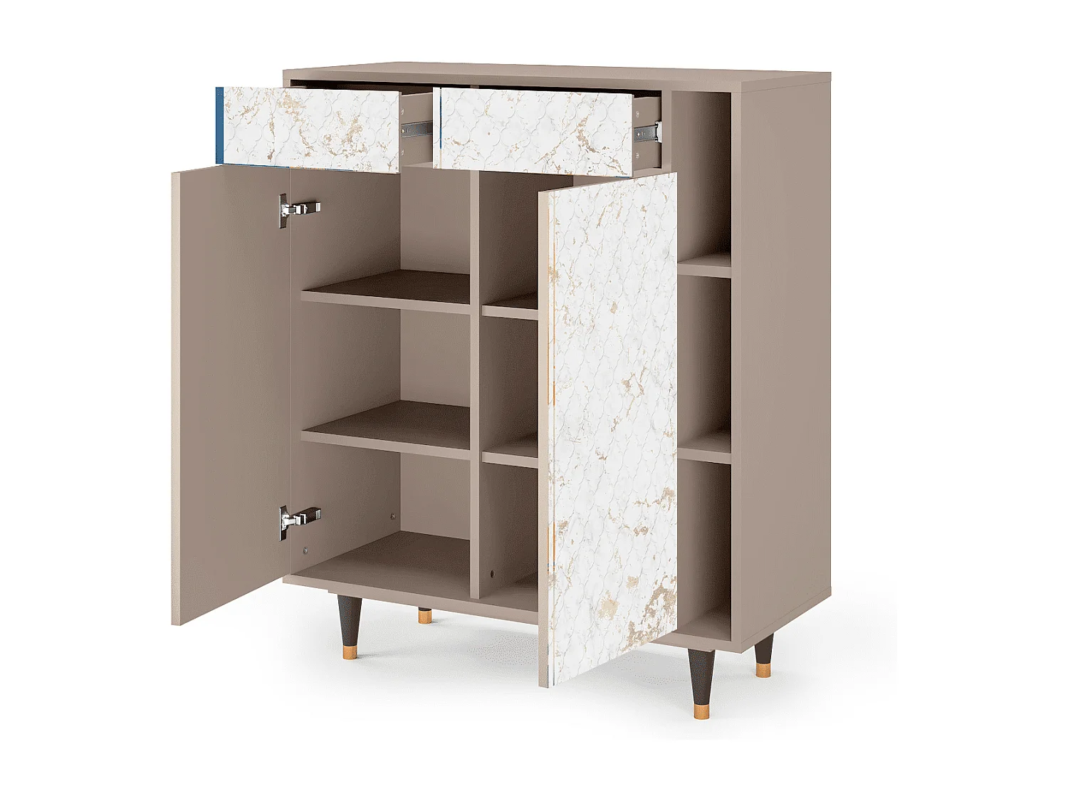 Sideboard - 96х110х41 cm - BS6 - Sweet Cotton, Latte