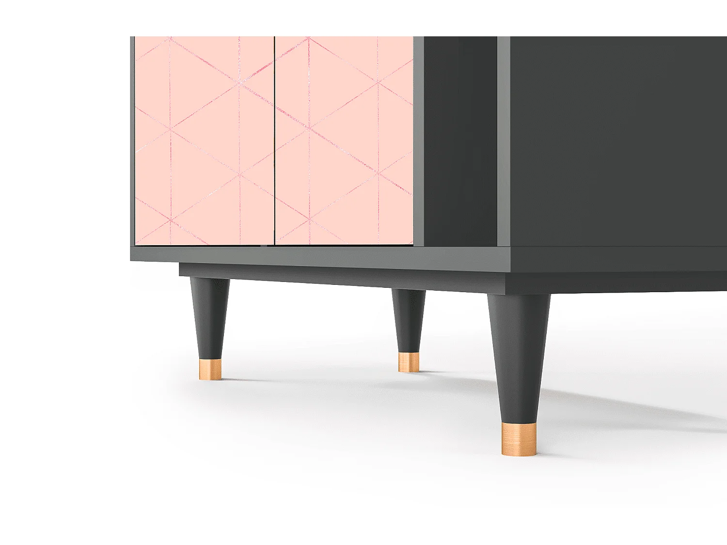 Sideboard - 96х110х41 cm - BS6 - Rose Quartz, Anthrazit
