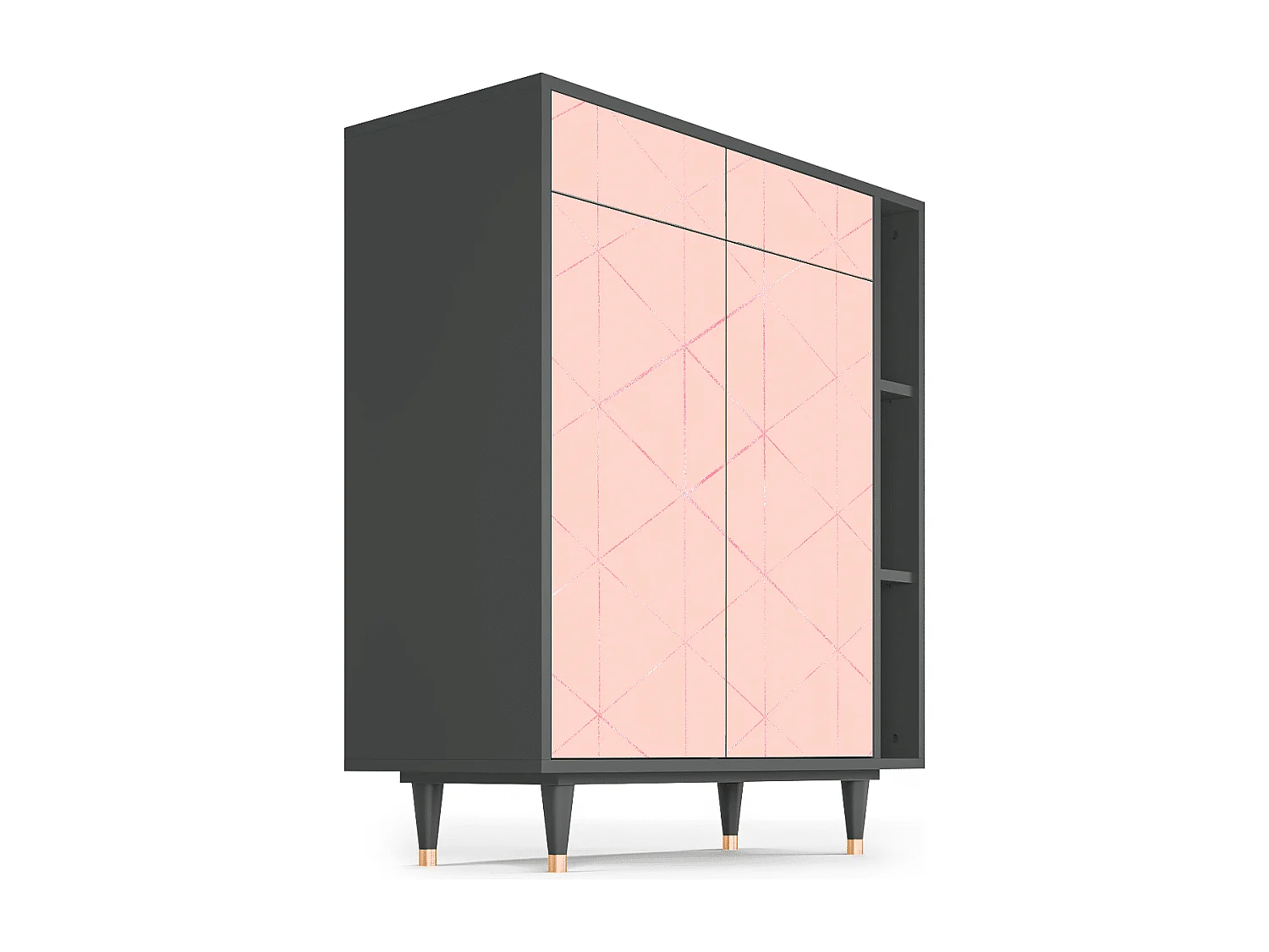 Credenza - 96х110х41 cm - BS6 - Rose Quartz, Antracite