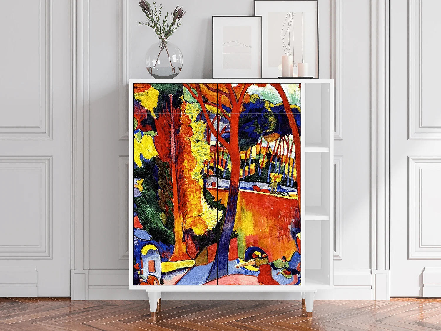 Kredens - 96х110х41 cm - BS6 - The Turning Road, Biały