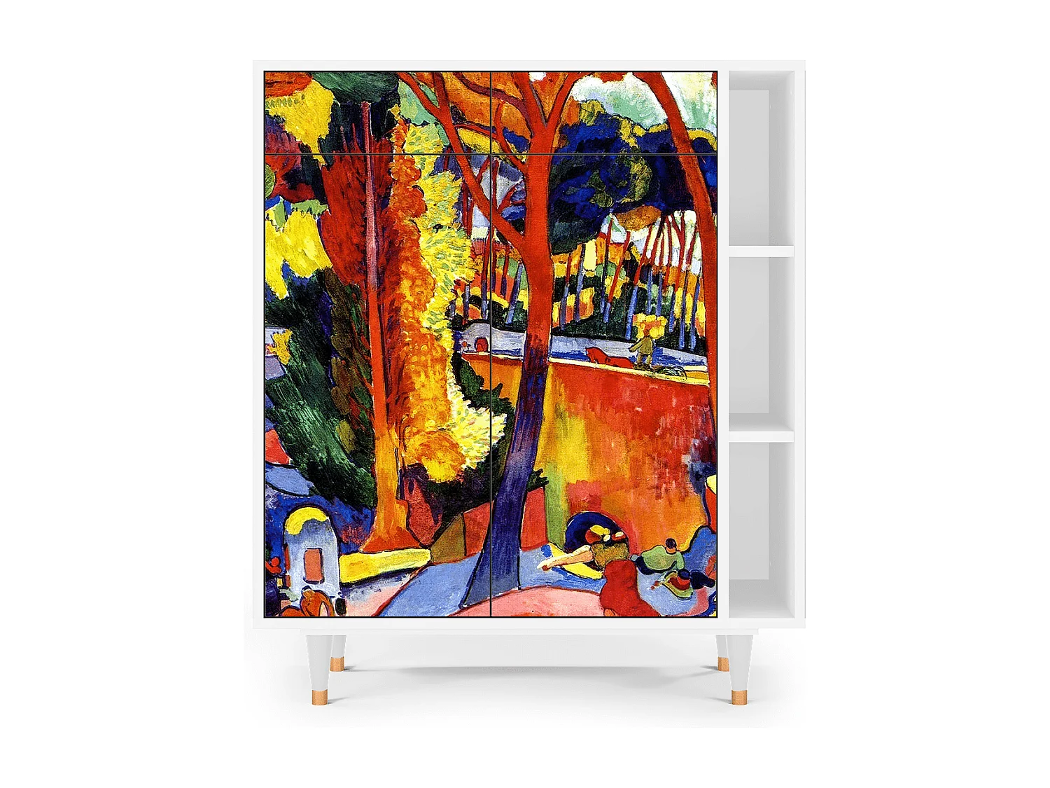 Kredens - 96х110х41 cm - BS6 - The Turning Road, Biały