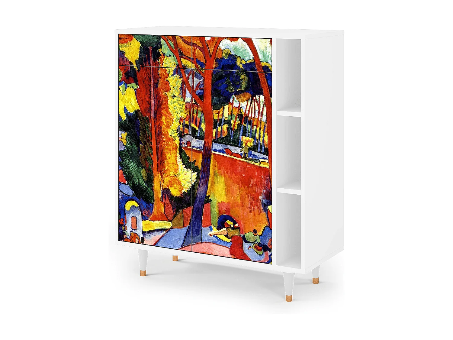 Kredens - 96х110х41 cm - BS6 - The Turning Road, Biały