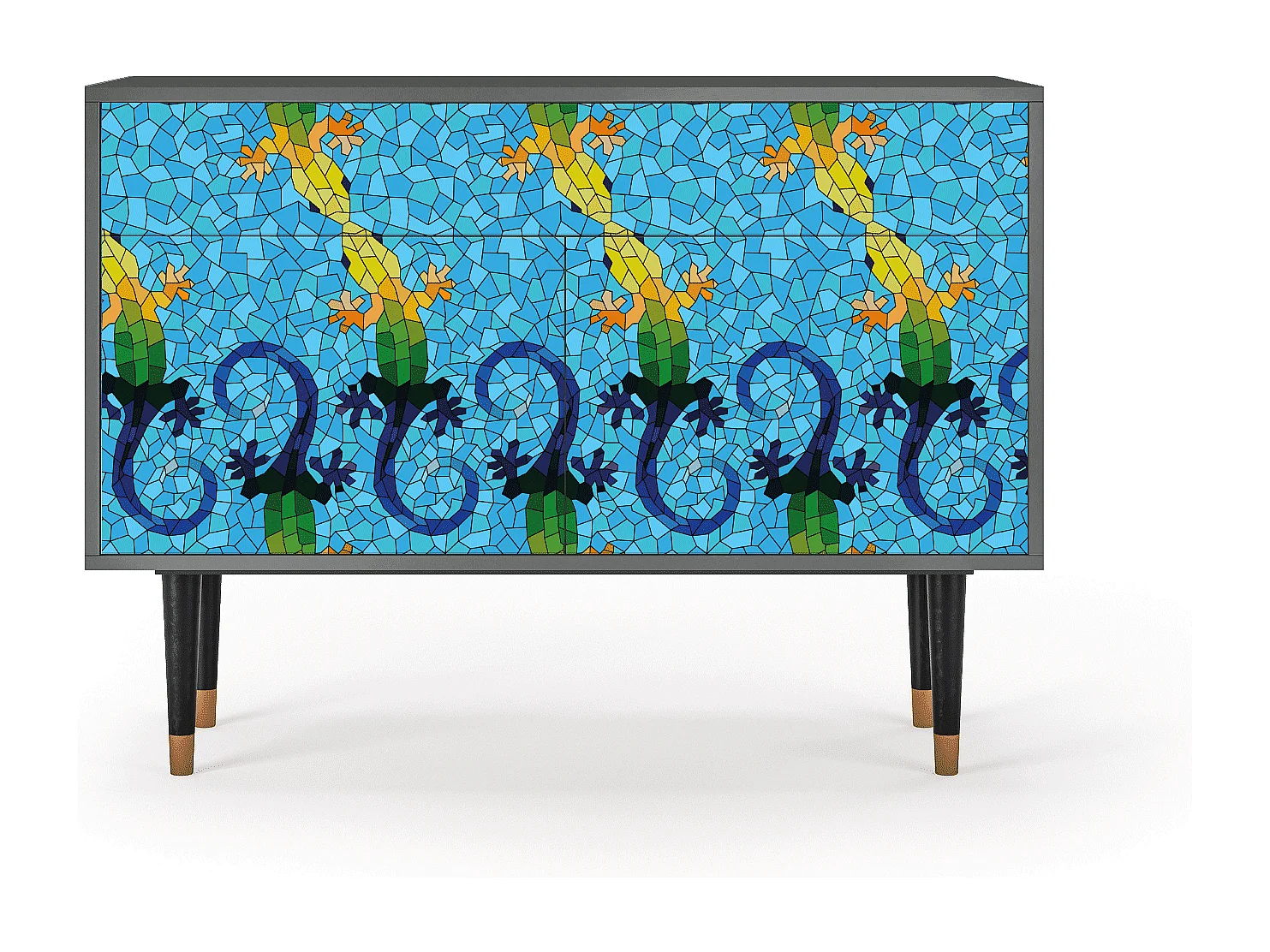 Dressoir - 115x85x48 cm - BS4 - Gaudi's Lizard, Antraciet