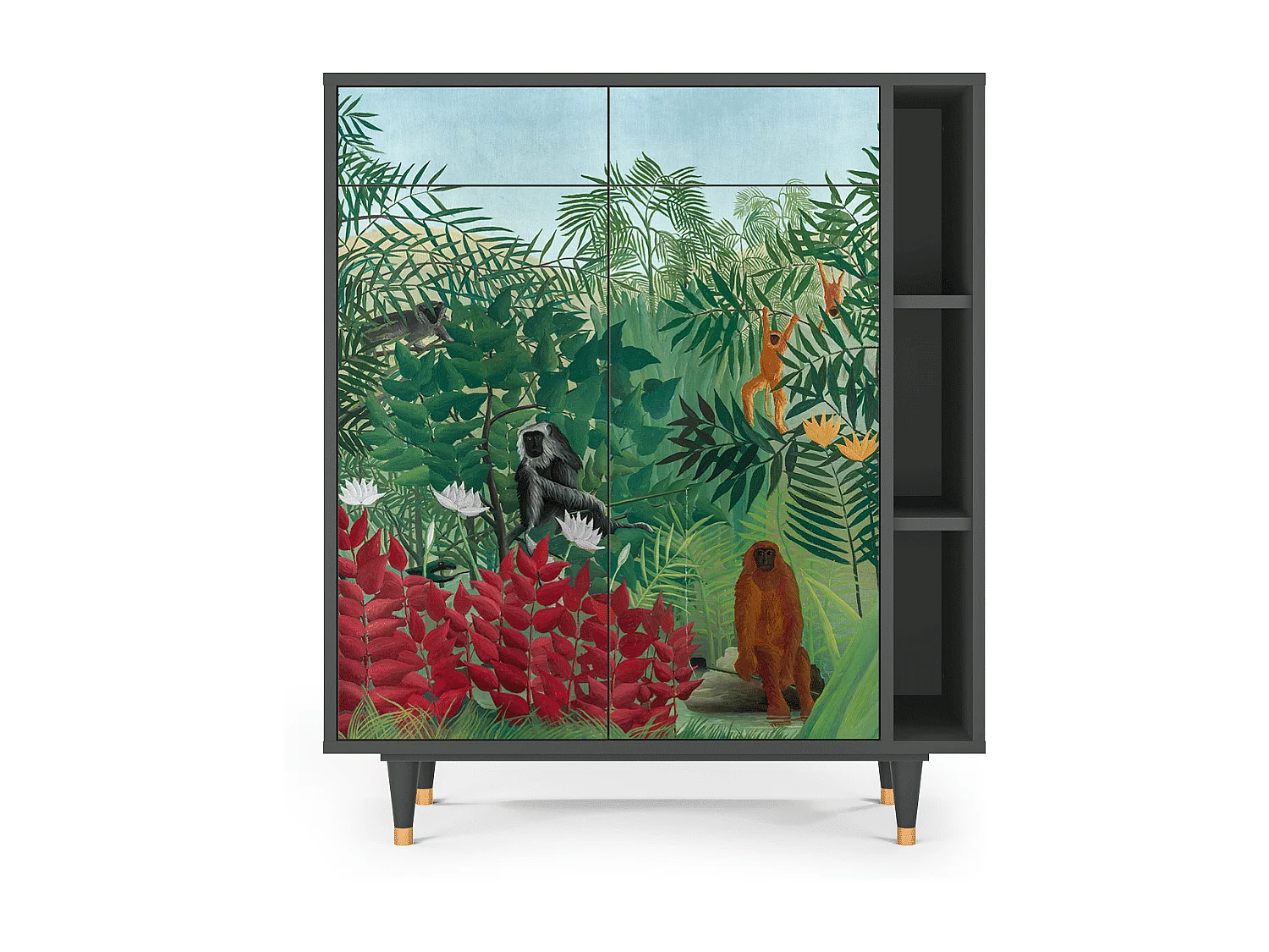Credenza - 96х110х41 cm - BS6 - Jungles in Paris, Antracite