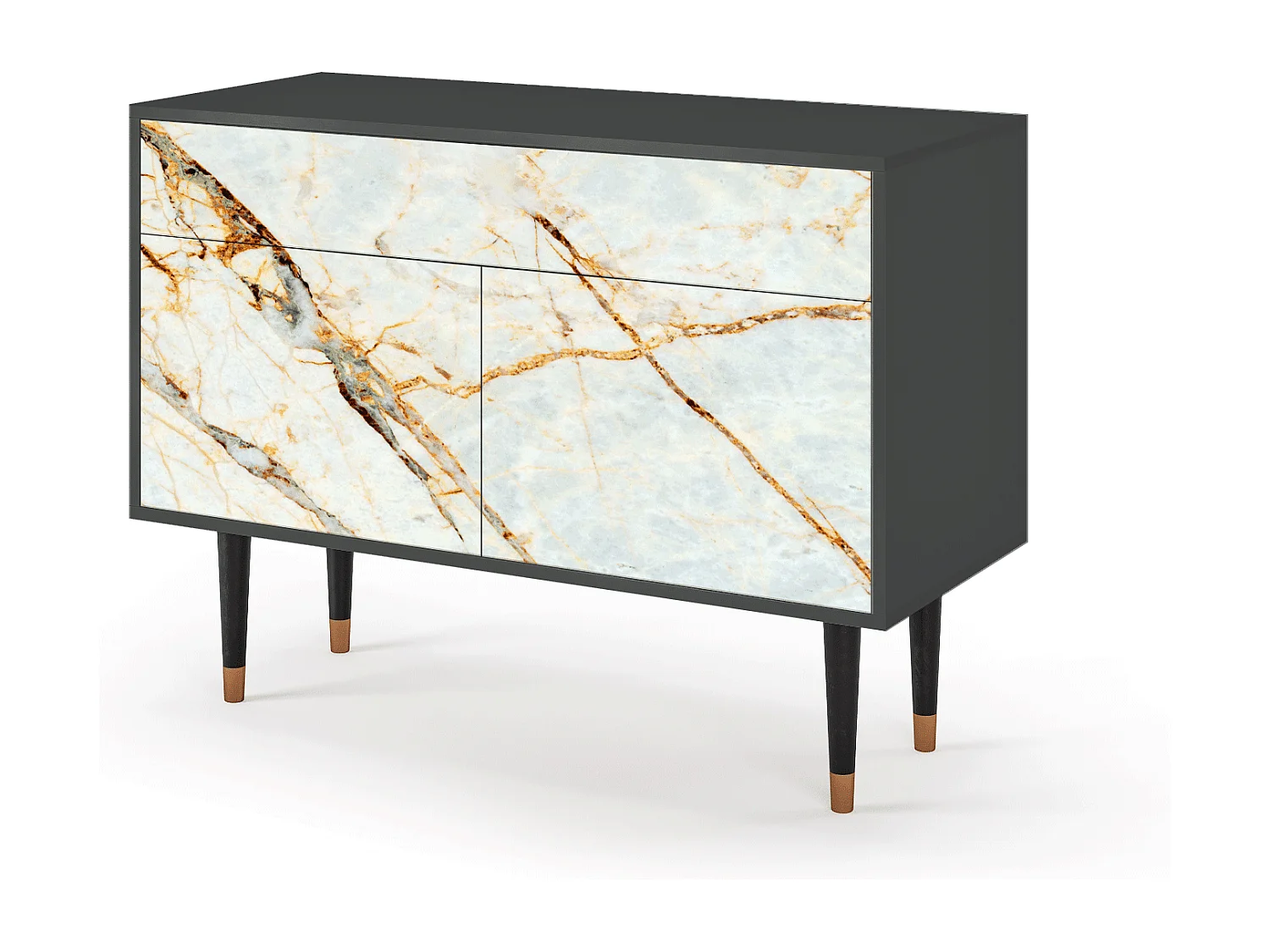 Buffet - 115x85x48 cm - BS4 - Sabley Marble, Anthracite