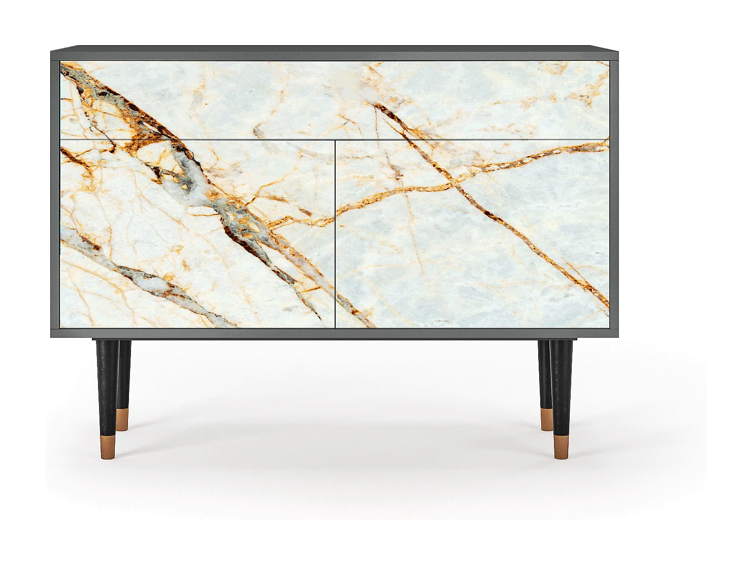 Buffet - 115x85x48 cm - BS4 - Sabley Marble, Anthracite