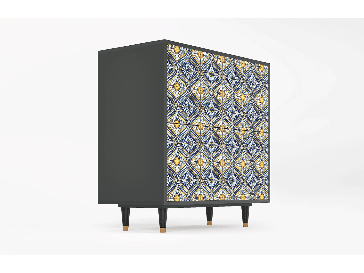Buffet - 94x96x48 cm - BS3 - Illusory Pattern, Anthracite