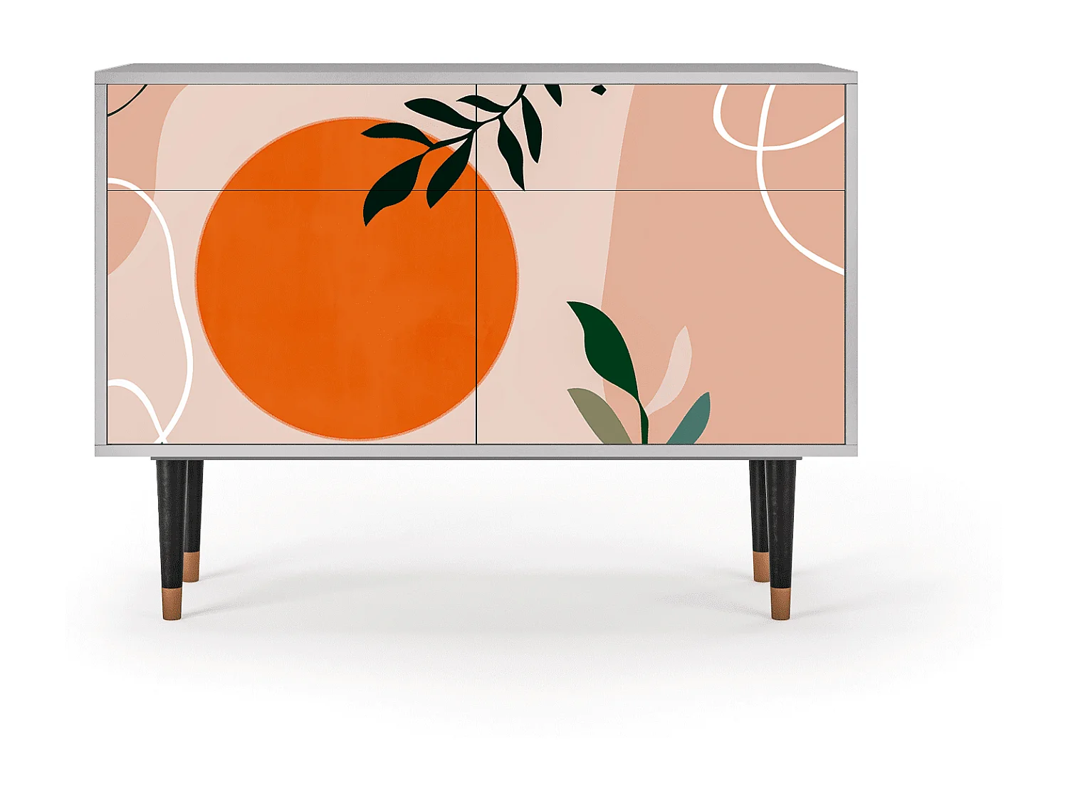 Buffet - 115x85x48 cm - BS4 - Artwork, Gris