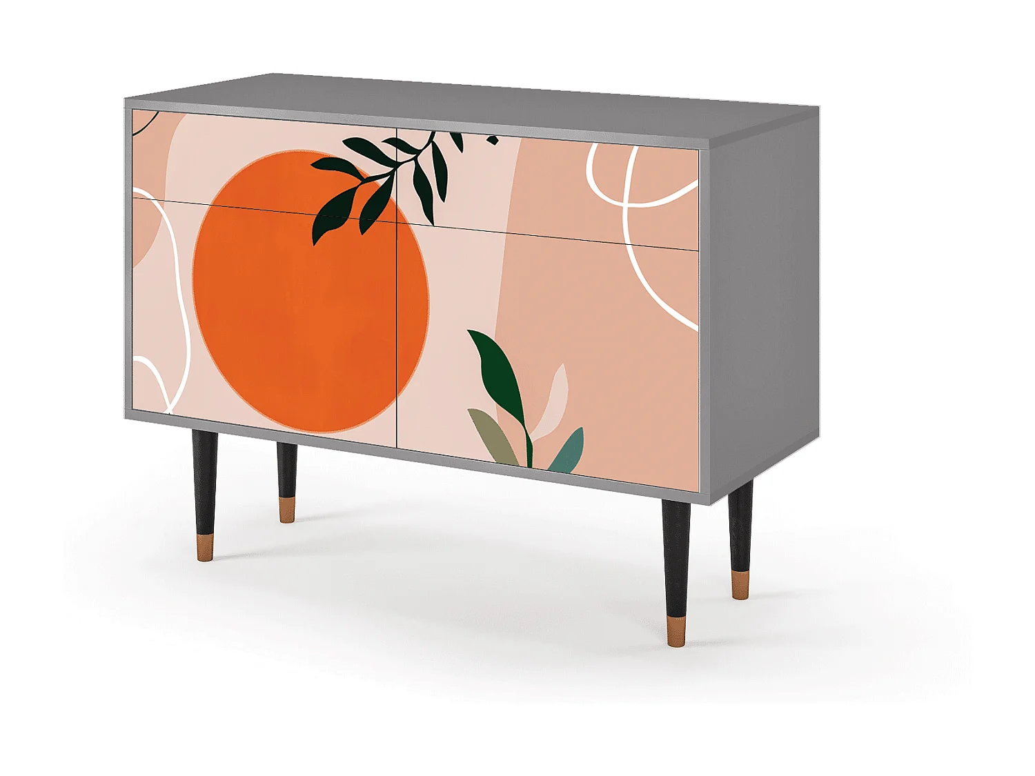 Buffet - 115x85x48 cm - BS4 - Artwork, Gris