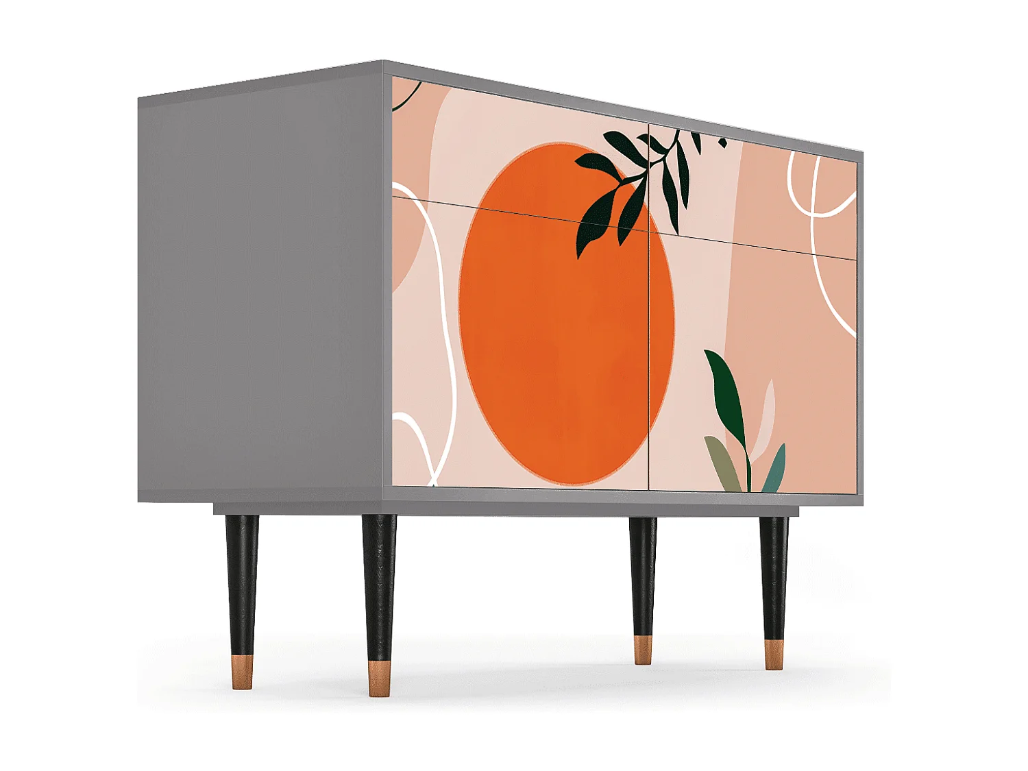 Buffet - 115x85x48 cm - BS4 - Artwork, Gris