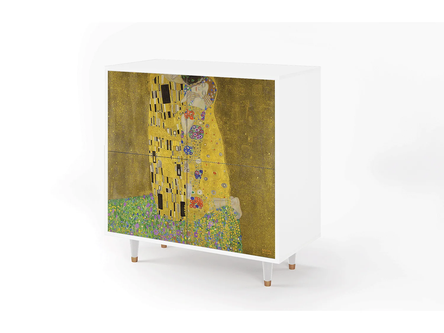 Aparador - 94x96x48 cm - BS3 - The Kiss by Klimt , Blanco