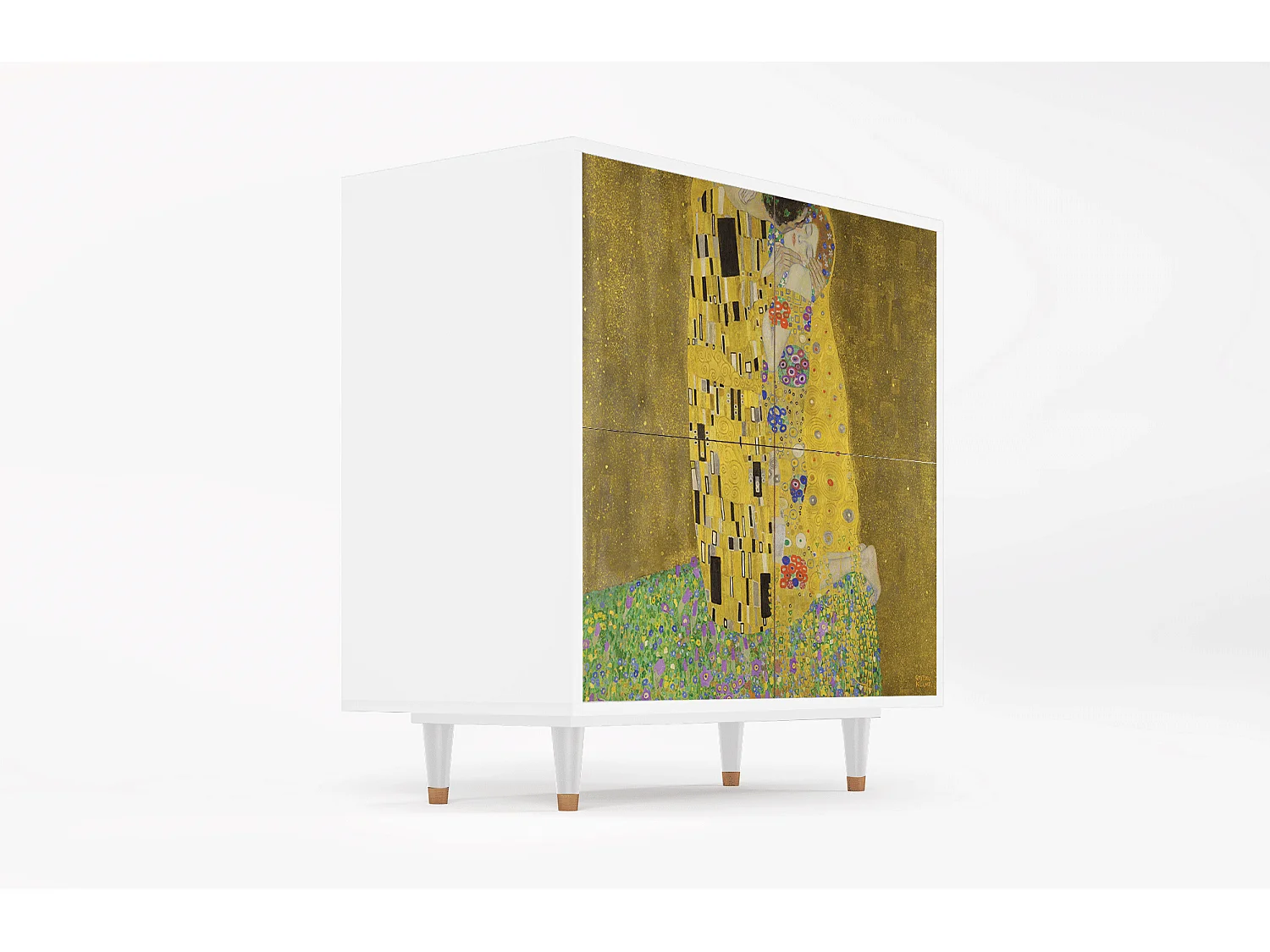 Aparador - 94x96x48 cm - BS3 - The Kiss by Klimt , Blanco