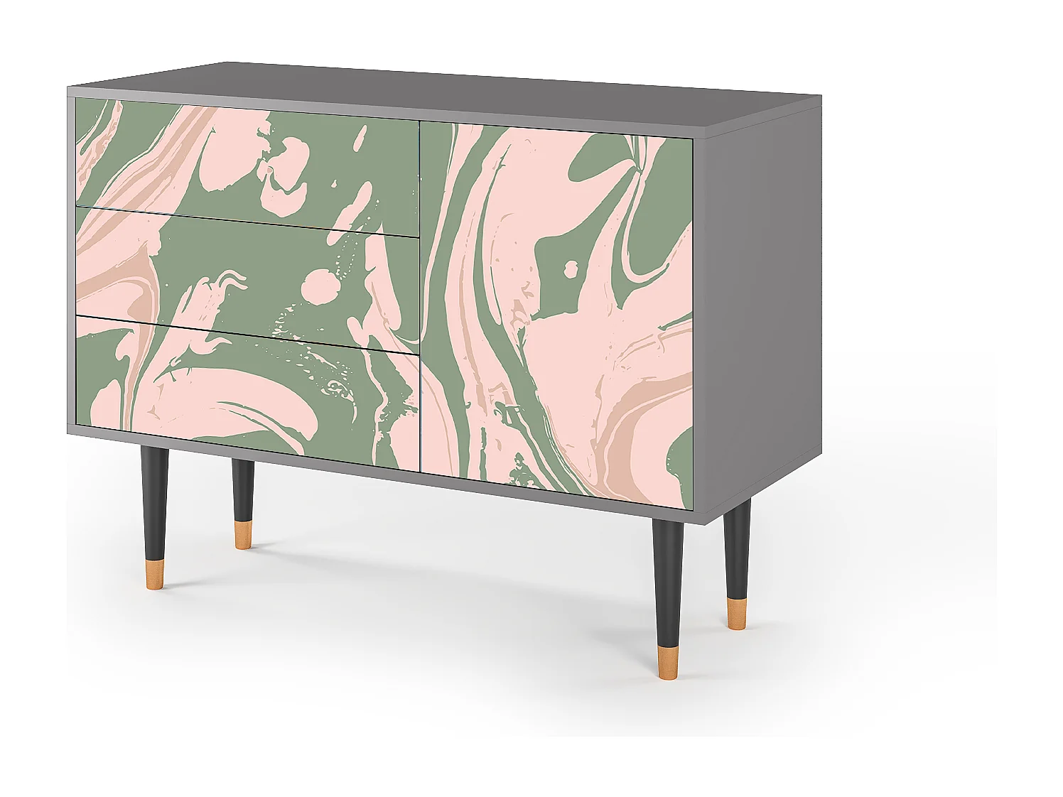 Buffet - 115х84х41 cm - S3 - Aquarelle, Gris