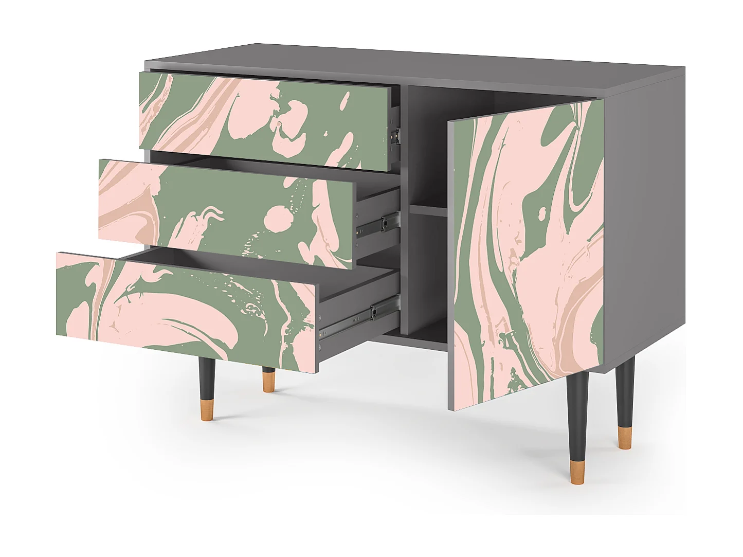 Credenza - 115х84х41 cm - S3 - Aquarelle, Grigio