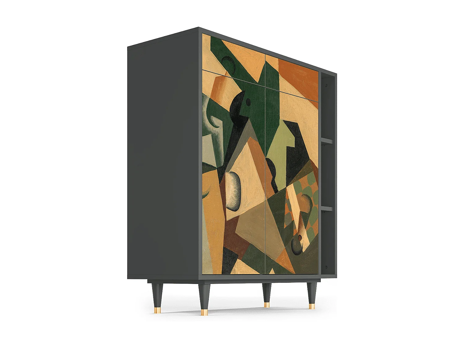 Buffet - 96х110х41 cm - BS6 - Glass and Checkerboard, Anthracite