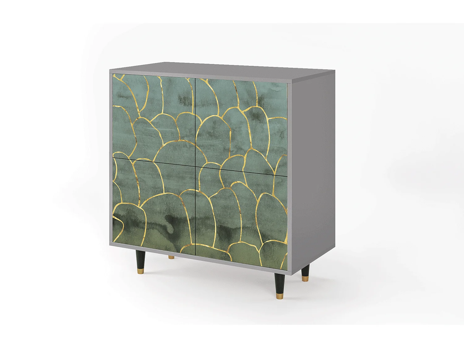 Buffet - 94x96x48 cm - BS3 - Magnificent Water Lily, Gris