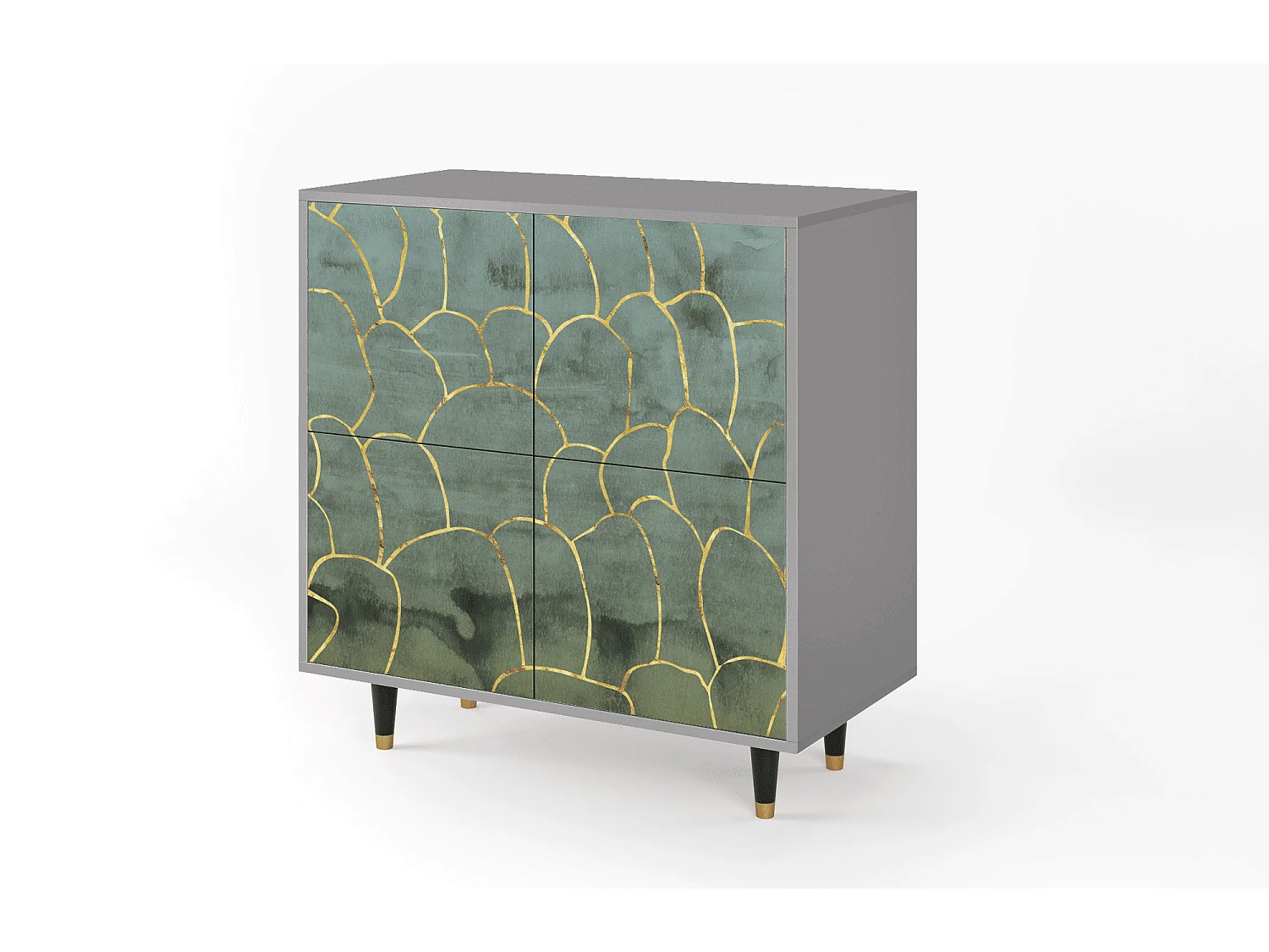 Buffet - 94x96x48 cm - BS3 - Magnificent Water Lily, Gris