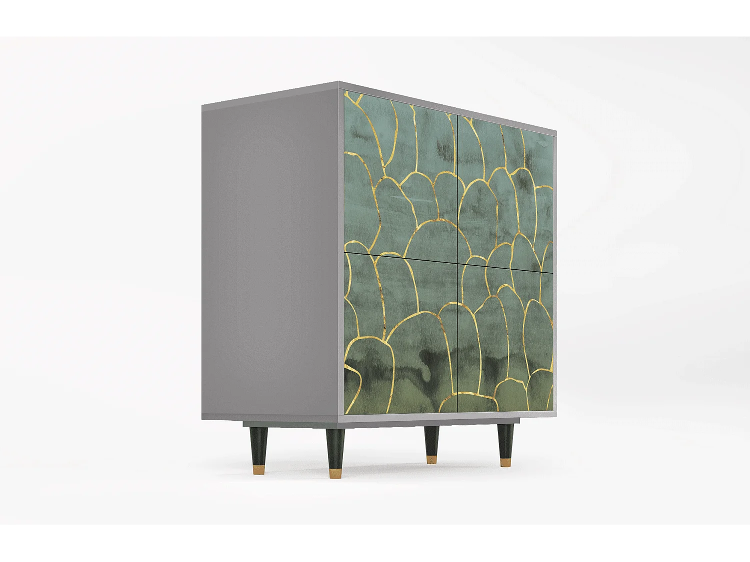 Buffet - 94x96x48 cm - BS3 - Magnificent Water Lily, Gris