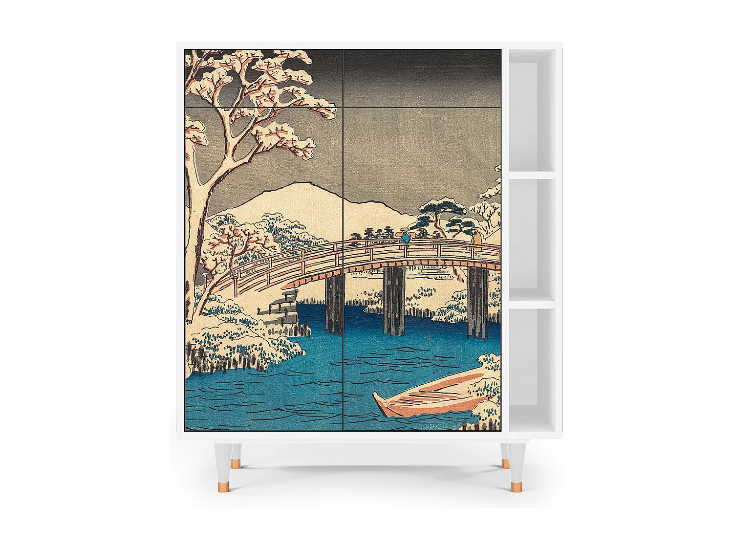 Credenza - 96х110х41 cm - BS6 - Katabira River, Bianco